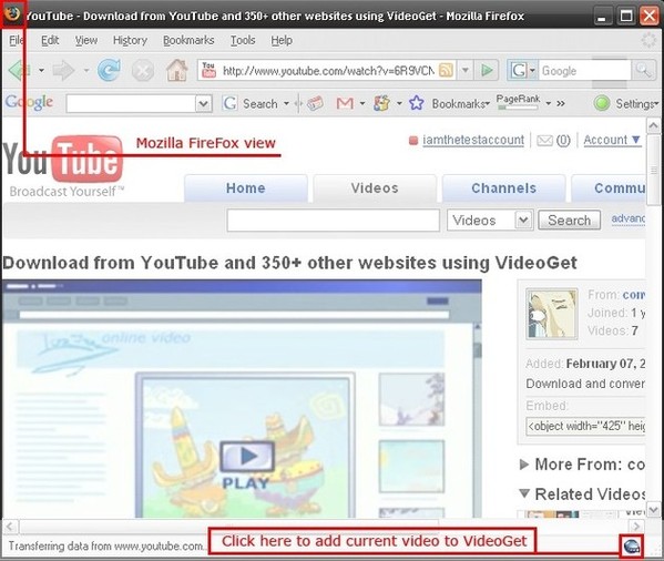 Download youtube Mozilla FireFox